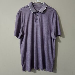 Van Heusen Purple Polo Shirt Classic Fit Size XL Mens Shirt Sleeve Tee